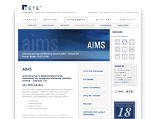 Tablet Screenshot of aims.nete.com